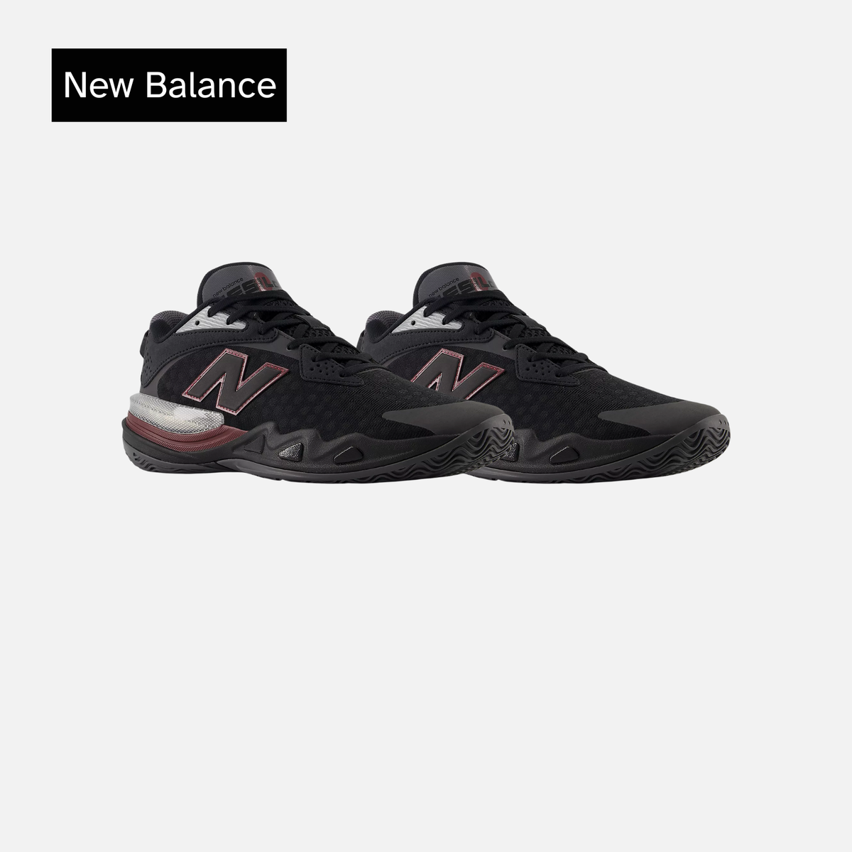 New Balance Hesi Low v2 'Black Crimson'