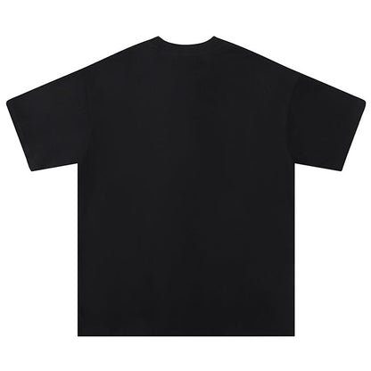 AMRI Black High Lion Skater T-Shirt