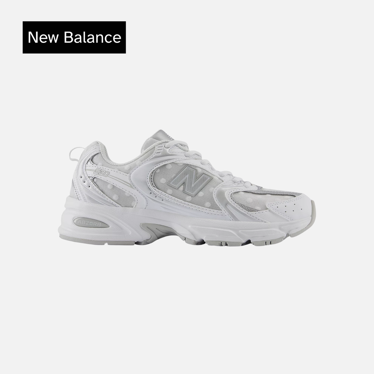 New Balance 530 'White Silver Metallic Polka Dots'