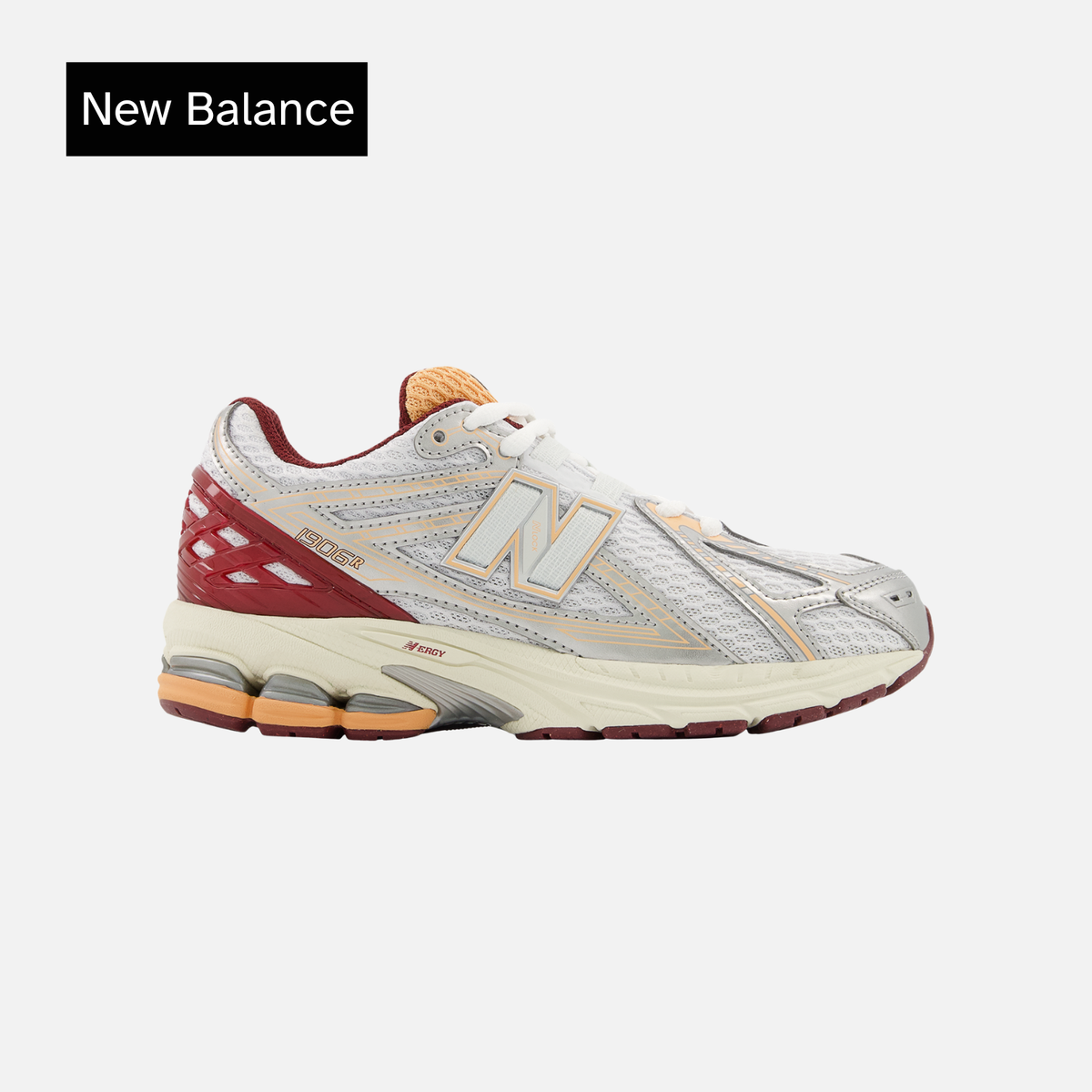 New Balance 1906 GS Silver Metalic Monarch Burgundy (GS)