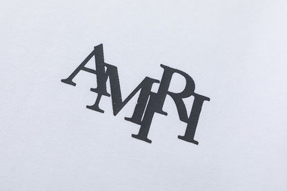 AMRI Crystal Embellished Champagne Logo T-Shirts