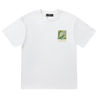 AMRI Men's Black Leopard T-shirt