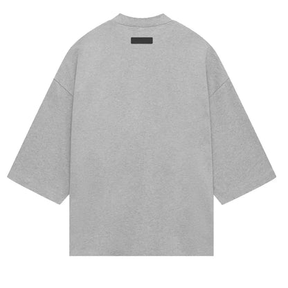 Fear Of God Essentials Heavy Jersey Football Tee Light Heather Grey