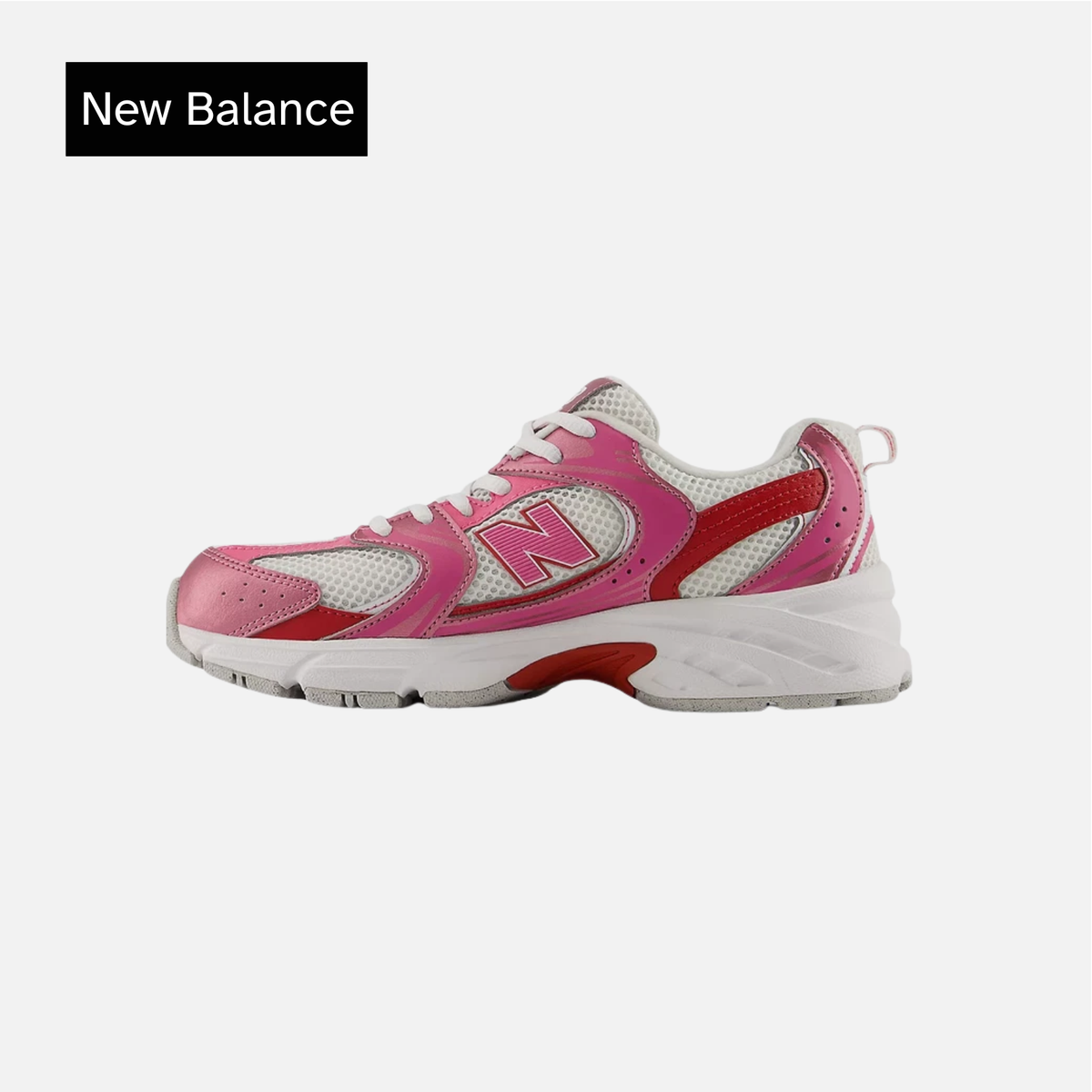 New Balance 530 Lace Pink Satin Shadow Red GS