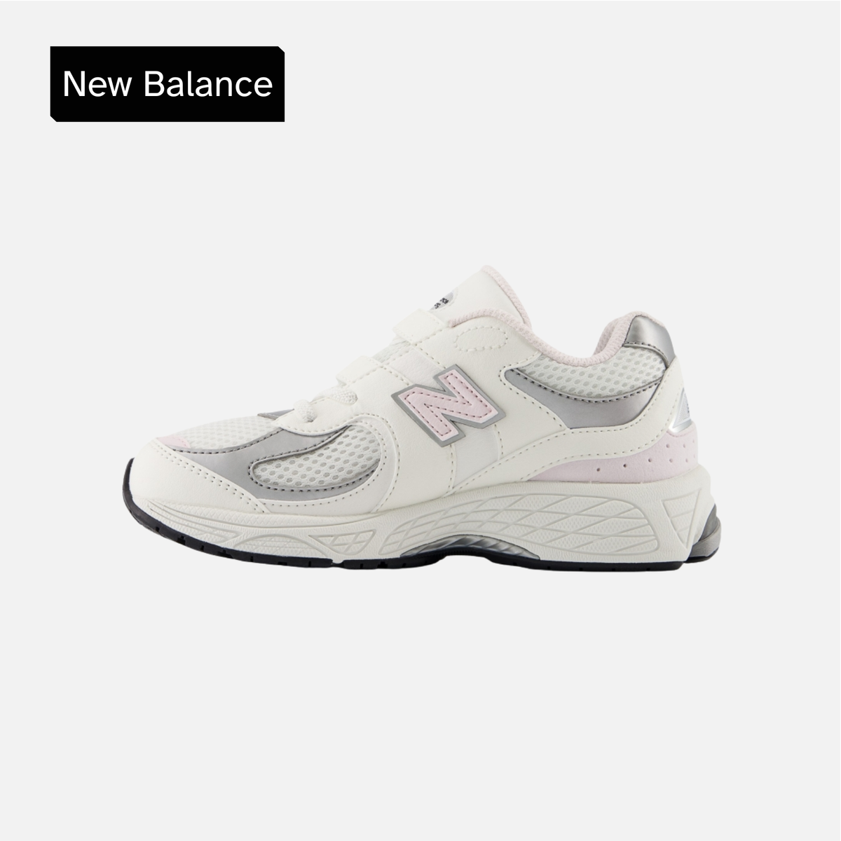 New Balance 2002R Hook & Loop Little Kid 'Sea Salt Pink Granite'