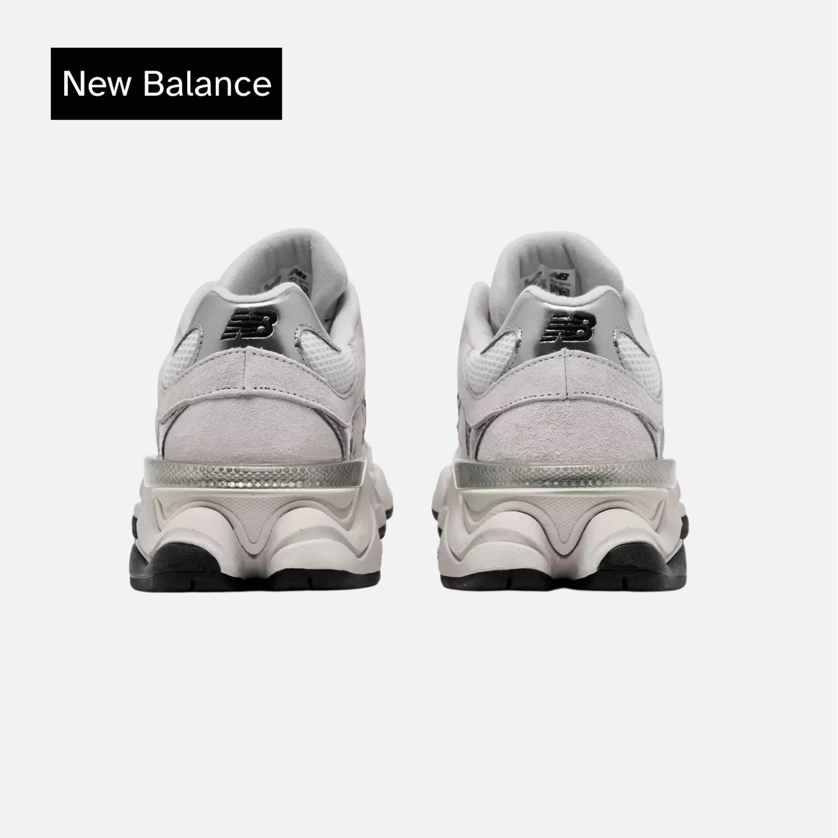 New Balance 9060 'White Black Metallic Silver'