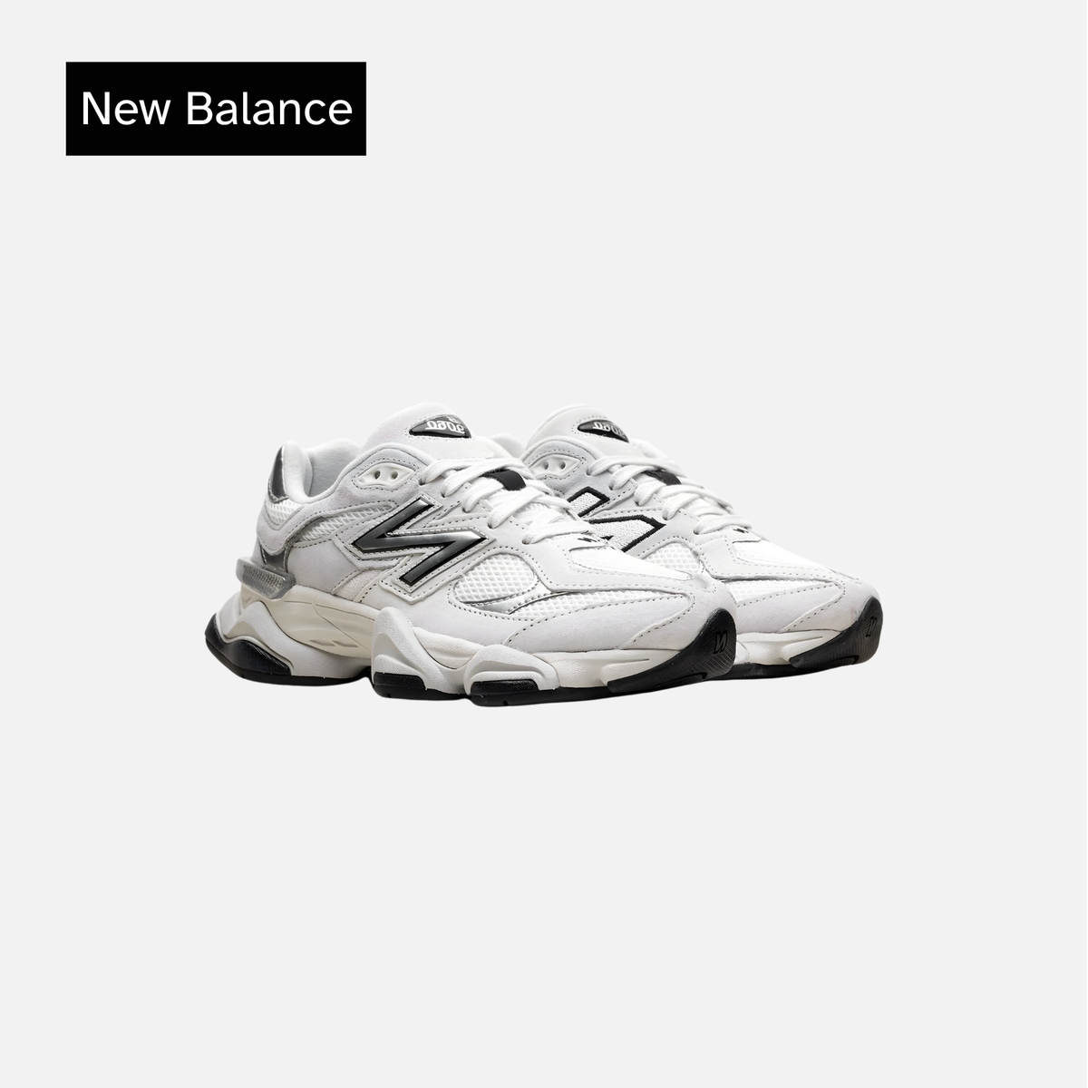 New Balance 9060 'White Black Metallic Silver'
