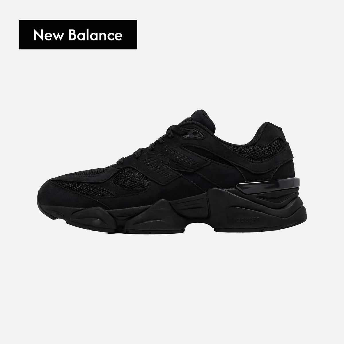 New Balance 9060 'Triple Black Suede'