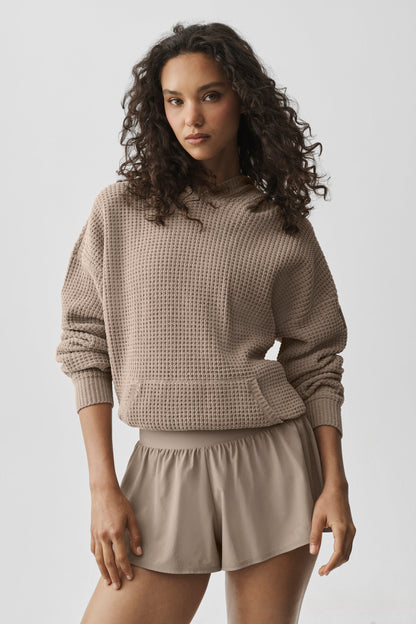 Waffle Chenille Edition Hoodie - Gravel