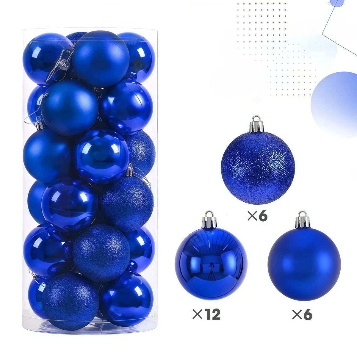 24pcs 3cm Christmas Balls Christmas Decorations Tree Ornaments Ball Xmas Hanging Tree Pendants Home Party Decor New Year Gift