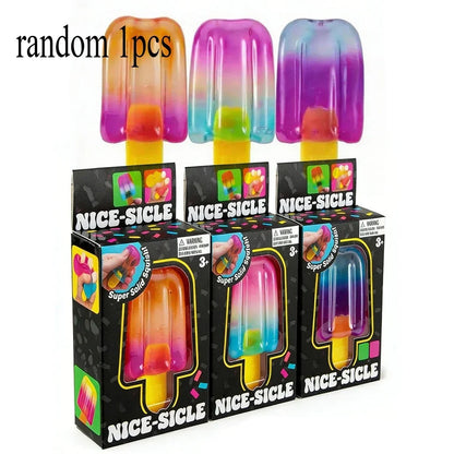 popsicle blind box Cube Sensory Stress Relief Squishy Cube Anti-Anxiety Squeeze Object for birthday gift toy