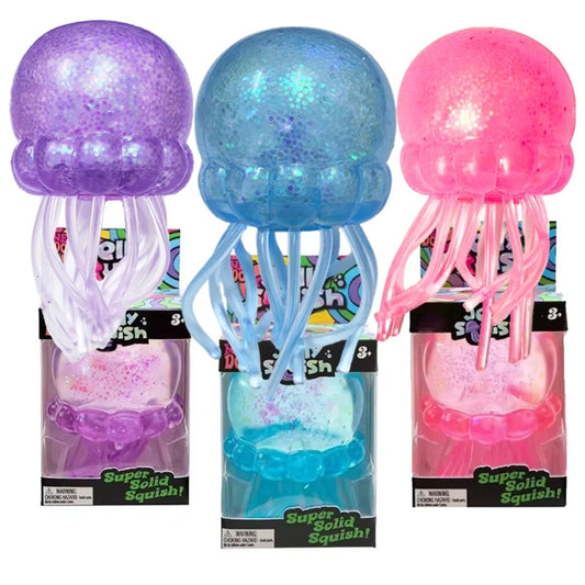 Glitter Octopus Squishy Glitter Jellyfish Squishy with Box Dumplings Sensory Squeeze Toy for Stress Relief wholesale