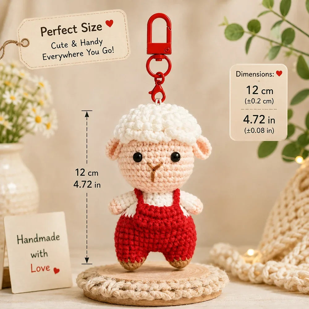 New Handmade Positive Crochet Donkey Animal Doll with Funny Motivational Card Emotional Support Buddy Gift for Friend Coworker