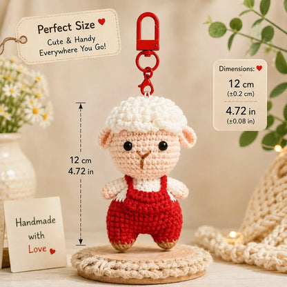New Handmade Positive Crochet Donkey Animal Doll with Funny Motivational Card Emotional Support Buddy Gift for Friend Coworker
