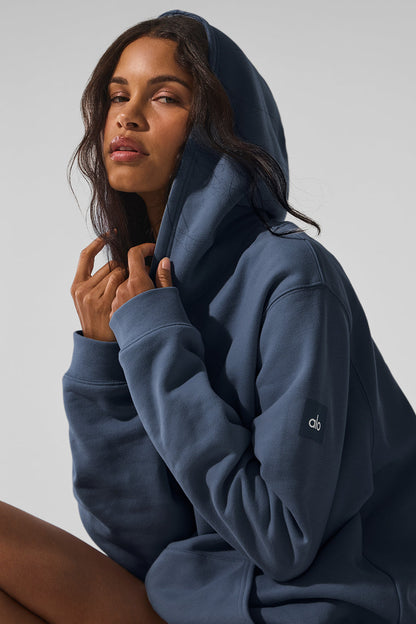 Renown Heavy Weight Hoodie - Bluestone