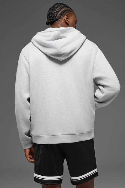 Renown Heavy Weight Full Zip Hoodie - Athletic Heather Grey