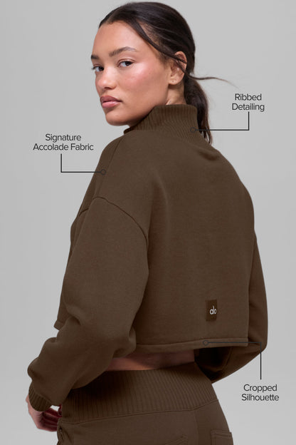 Cropped Serenity Coverup - Espresso