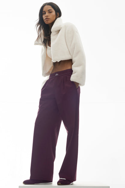 Suit Up Trouser (Regular) - Rich Bordeaux