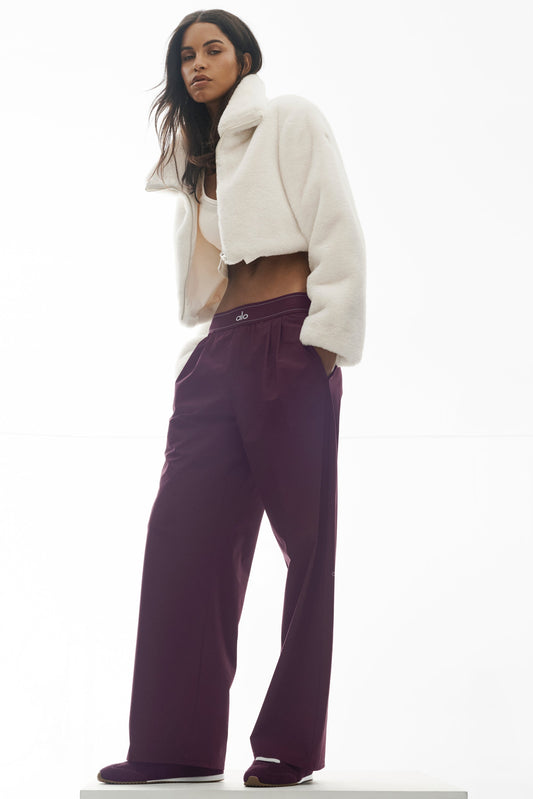 Suit Up Trouser (Long) - Rich Bordeaux