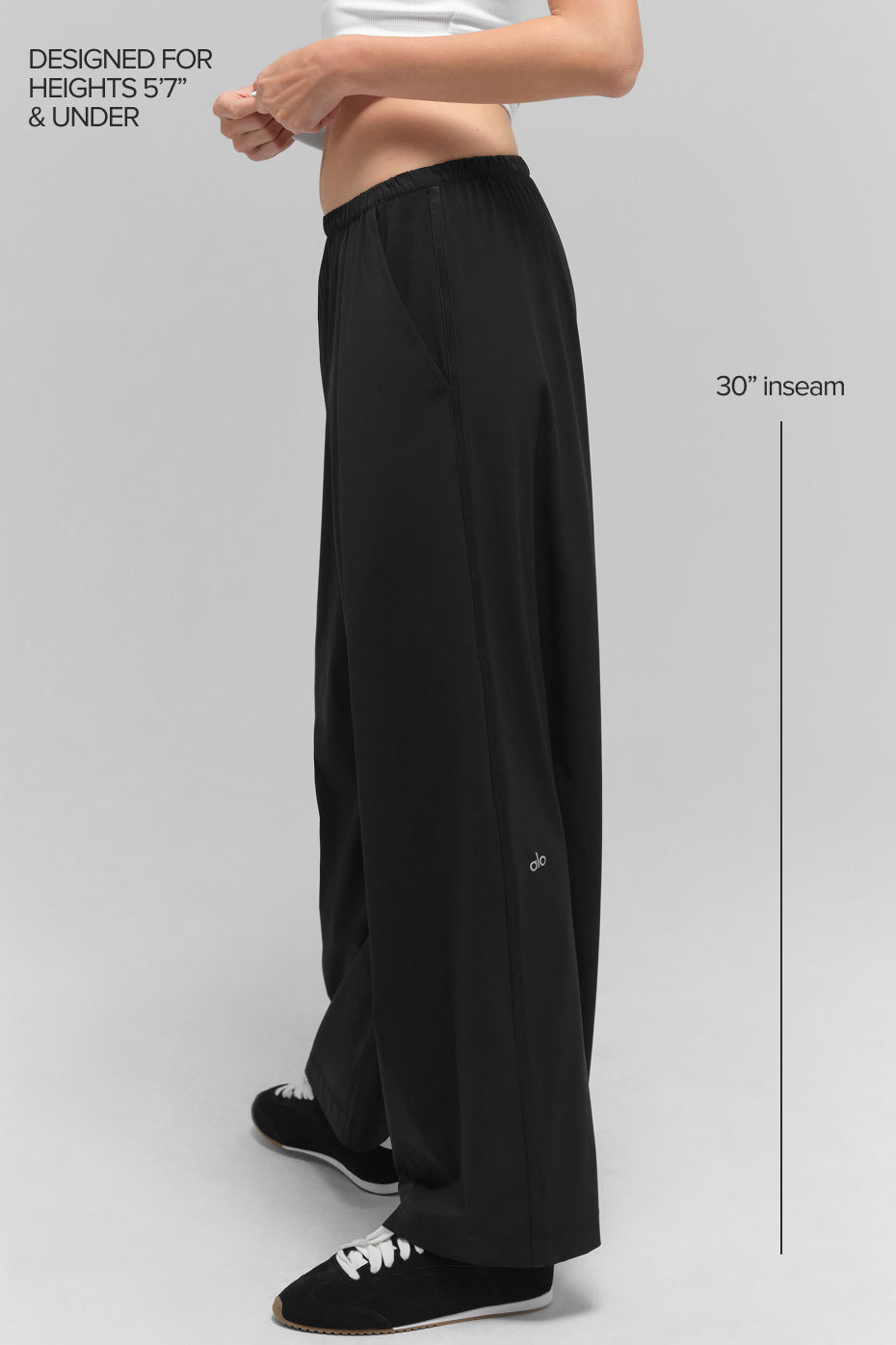AloBreezy Wide Leg Pant (Regular) - Black